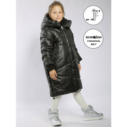 Купить Парка Orso Bianco, размер 158, черный
Зимнее удлиненное пальто для девочки. Моде...