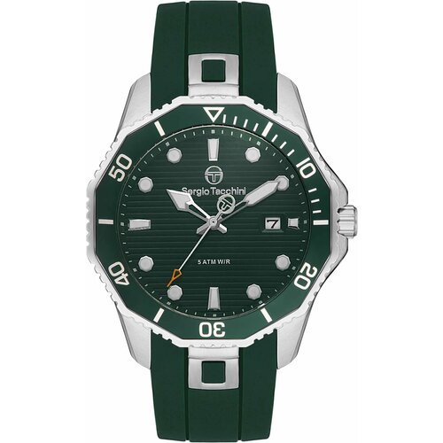 Купить Наручные часы SERGIO TACCHINI, зеленый, серебряный
Мужские часы. Коллекция Coast...