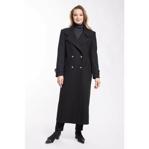 Купить Пальто , размер 48, черный
Модное классическое двубортное пальто макси длины пря...