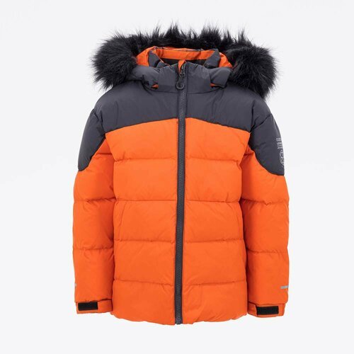 Купить Куртка КОТОФЕЙ, размер 146, оранжевый
Зимняя детская куртка-пуховик имеет прямой...
