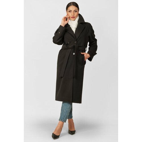 Купить Пальто MARGO, размер 52-54, черный
Пальто прямого кроя выполнено из бархатистой...