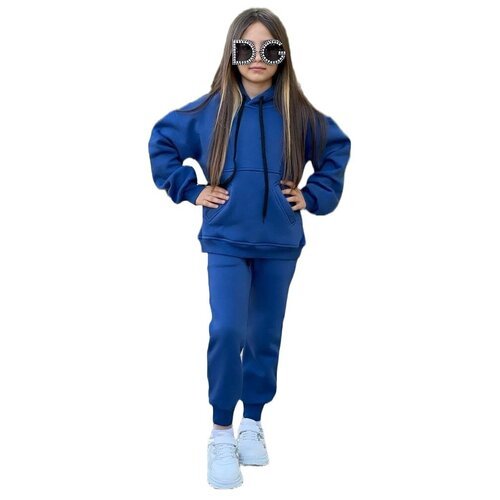 Купить Костюм Zara, размер 116/128, синий
Спортивный костюм детский из ткани футер трёх...