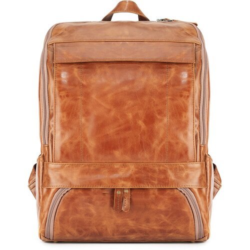 Купить Рюкзак Кожинка, фактура лаковая, оранжевый, коричневый
Кожаный рюкзак "Вена" - б...