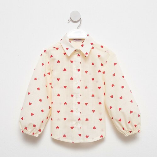 Купить Школьная блуза Minaku, размер 134, бежевый
Блузка для девочки MINAKU: Cotton Col...