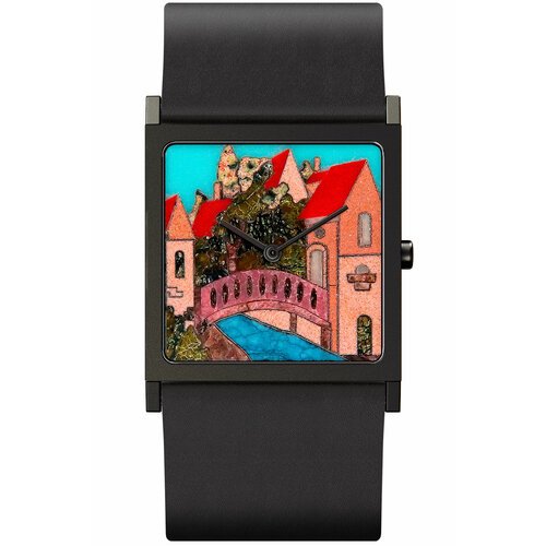 Купить Наручные часы Briller Art WW-SB-008, черный
Летний пейзаж набережной в ярких цве...
