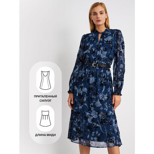 Купить Платье Zolla, размер S, синий
Женское платье из полупрозрачного шифона с элегант...
