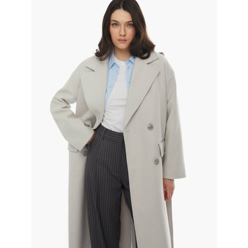 Купить Пальто Zolla, размер M, светло-серый
Длинное тёплое женское пальто объёмного фас...