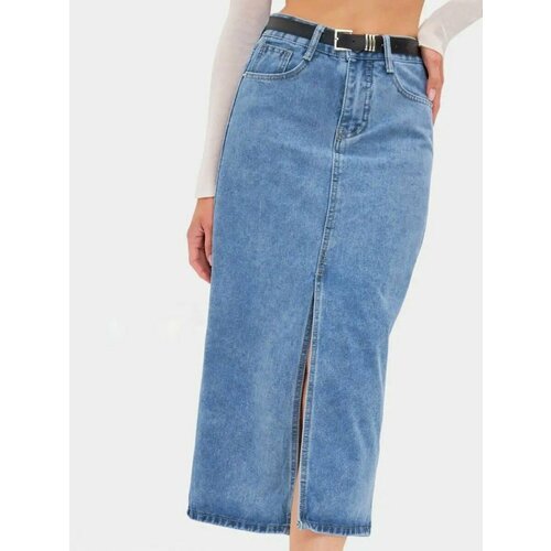Купить Юбка, размер 50, голубой
Представляем вам джинсовую женскую юбку с разрезом спер...