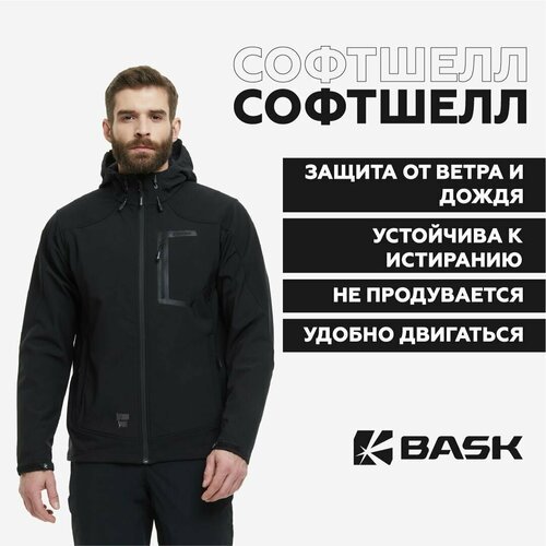 Купить Куртка BASK, размер 44, черный
Мужская куртка из софтшелл для путешествий и прог...