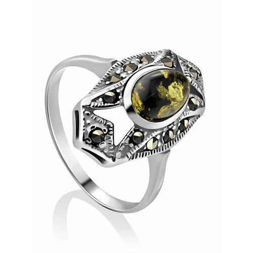 Купить Кольцо, янтарь, безразмерное
Яркое эффектное кольцо «Эйфория» из с марказитами и...
