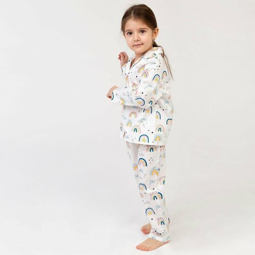 Купить Пижама Kaftan, размер 32, белый
Пижама детская от бренда KAFTAN выполнена из тка...