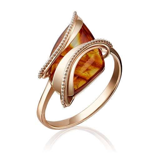 Купить Кольцо Diamant online, золото, 585 проба, янтарь, размер 18, желтый
<p>В нашем и...