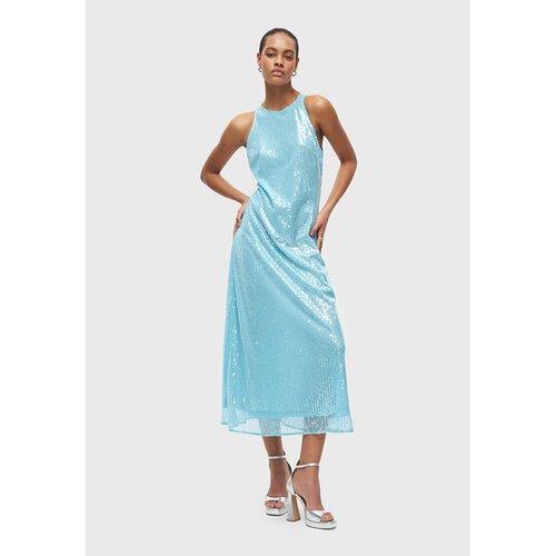 Купить Платье STUDIO 29, размер S, голубой
Платье из пайеток.<br>Свободный силуэт.<br>Д...