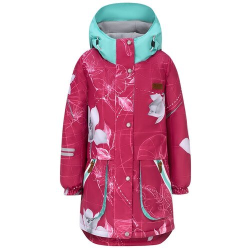 Купить Парка Oldos, размер 170-88-66, зеленый, розовый
Мембранная куртка Олая для девоч...