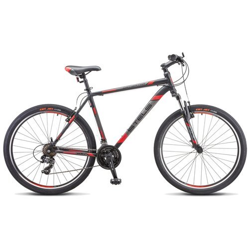 Купить Горный (MTB) велосипед STELS Navigator 700 V 27.5 F020 (2022) черный/красный 21"...