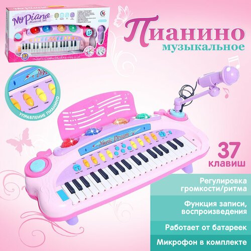 Купить Пианино «Музыкант» с пюпитром, микрофоном, световые и звуковые эффекты
Игрушечны...