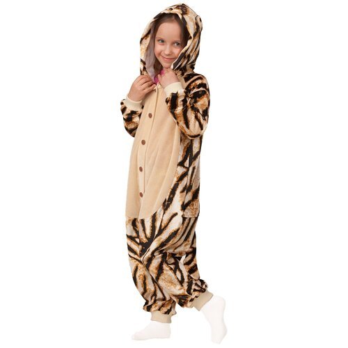 Купить Кигуруми Тигр Батик, размер 30, оранжевый
<br>Детский костюм кигуруми Тигр произ...