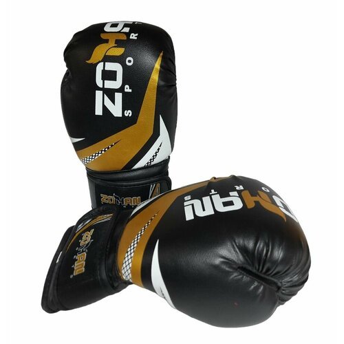 Купить Спортивные боксерские перчатки "ZOHAN" - 8oz / кожзам / черно-золотые
Перчатки б...