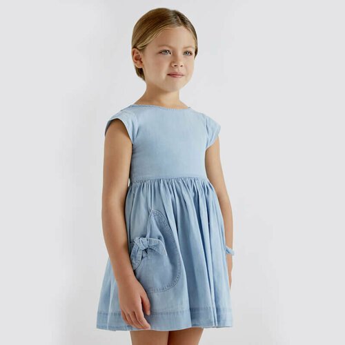 Купить Платье Mayoral, размер 116 (6 лет), голубой
Джинсовое платье из тонкого хлопка....
