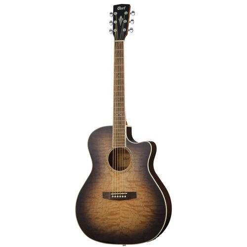 Купить Grand Regal Series Электро-акустическая гитара, с вырезом, прозрачный черный, Co...