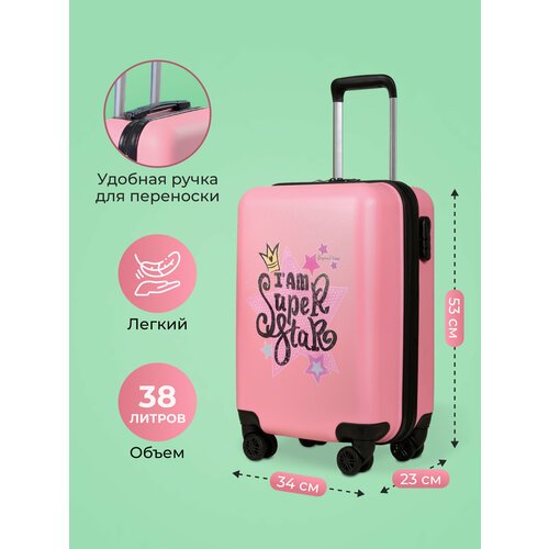 Купить Чемодан Beyond time D830, 38 л, размер S, розовый
Оригинальный чемодан бренда BE...