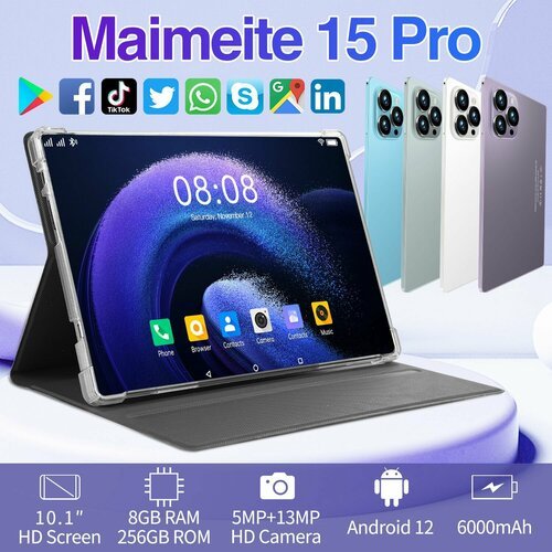 Купить Maimeite 15 Pro планшет, 2024 дюймов, Android 12,6000 мАч,8 ГБ + 256 ТБ
Планшет...