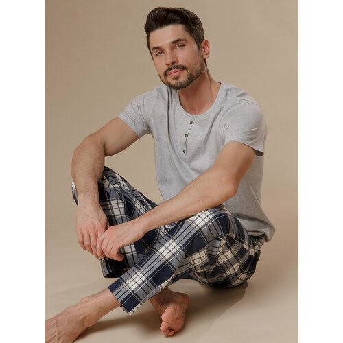 Купить Пижама Indefini, размер XL(50), серый, синий
Мужская пижама от торговой марки Ин...