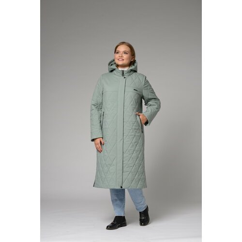 Купить Куртка Karmelstyle, размер 64, зеленый
Стильное женское демисезонное пальто Karm...