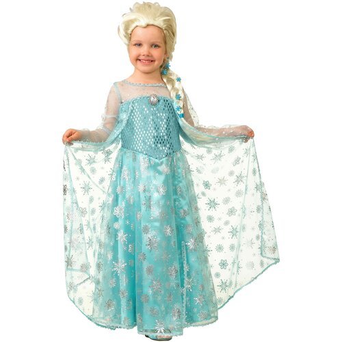 Купить Платье Батик, размер 128, голубой
Комплект: платье, парик<br>Материал: текстиль,...