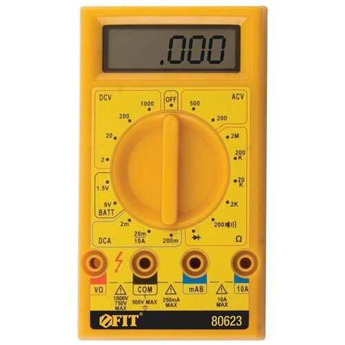 Купить Мультиметр цифровой FIT EC-5308B (80623)
Подает звуковой сигнал в режиме целостн...