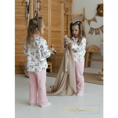 Купить Пижама BabyBoomsiki, размер 92, розовый
Детская пижама с манжетами от бренда Bab...