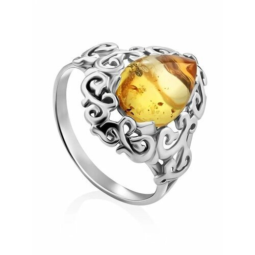 Купить Кольцо, янтарь, безразмерное, желтый, серебряный
Изысканное кольцо из с натураль...