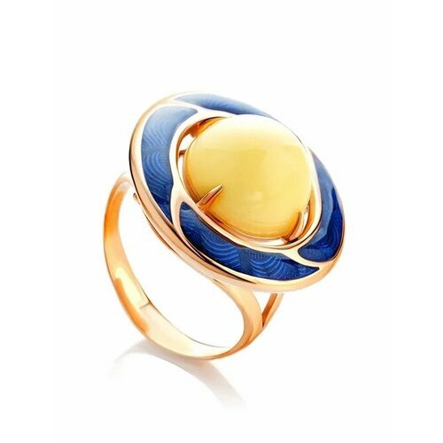 Купить Кольцо, янтарь, безразмерное, белый, синий
Роскошное кольцо из , украшенное нату...