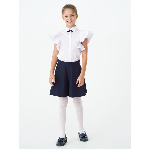 Купить Школьная блуза SMENA, размер 146/72, белый
Модная блузка из смесового хлопка с о...