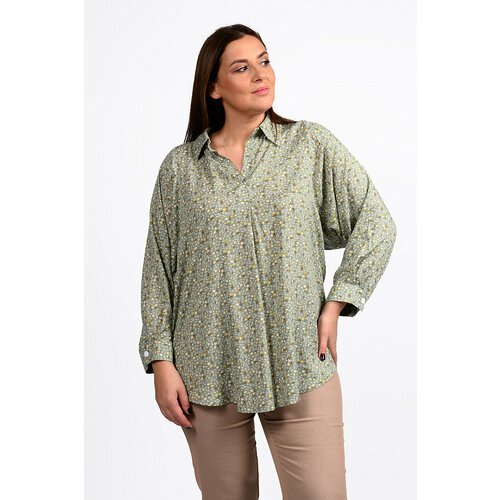 Купить Блуза SVESTA, размер 64, зеленый
Стильная блуза выполнена из тонкой штапельной т...