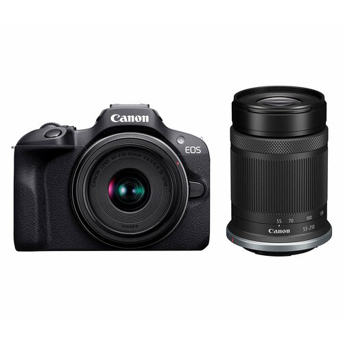 Купить Беззеркальный фотоаппарат Canon EOS R100 Kit 18-45mm IS STM + 55-210 IS STM
Комп...