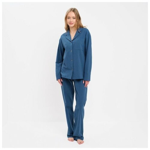 Купить Пижама Kaftan, размер 40-42, синий
Пижама женская от бренда KAFTAN, хлопок 100%....