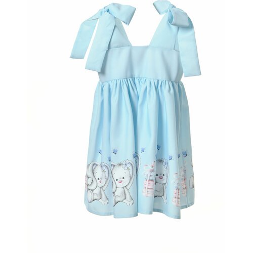 Купить Сарафан Андерсен, размер 98, голубой
летнее платье с очаровательными зайками по...