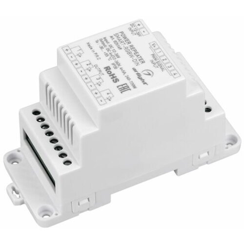 Купить Усилитель Arlight Smart-RGBW-Din (12-36V, 4x5A) 025169
RGBW-усилитель для устано...