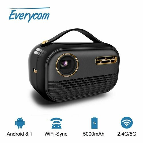 Купить Everycom D023 Портативный мини-ретро-проектор с Android, WIFI.
1. 3500 люмен ярк...