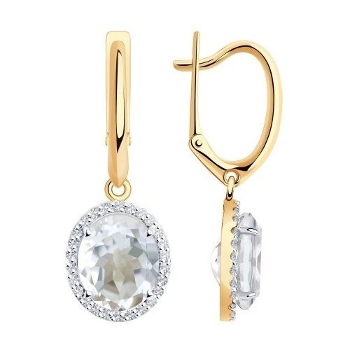Купить Серьги Diamant online, золото, 585 проба, фианит, горный хрусталь
<p>В нашем инт...