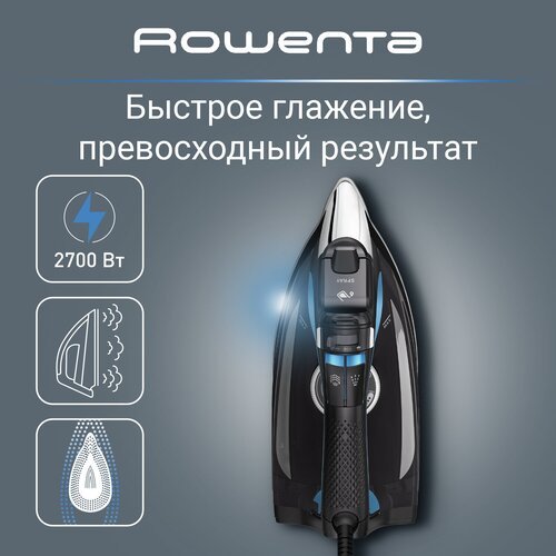 Купить Утюг Rowenta Focus Excel DW5310D1, 2700 Вт, черный/синий
Утюг Rowenta DW5310D1 —...