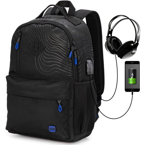 Купить Школьный рюкзак для подростка SkyName с анатомической спинкой городской с USB
Шк...