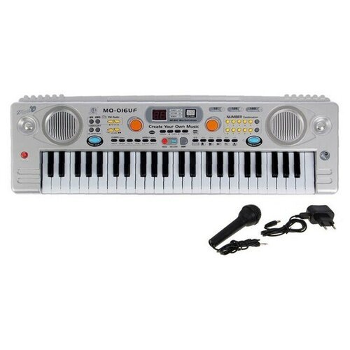 Купить Синтезатор с микрофоном, 49 клавиш, MQ-016UF
Детский синтезатор выполнен довольн...
