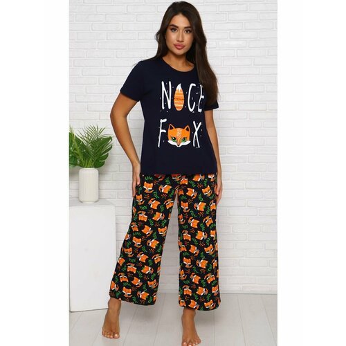 Купить Пижама MollyDay, размер 52, оранжевый
домашний комплект с шортами или со штанами...