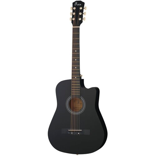 Купить Акустическая гитара, с вырезом, черная, Foix FFG-3810C-BK
Акустическая гитара Fo...