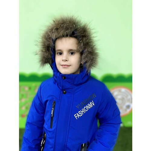 Купить Парка Зимняя куртка для мальчиков электрик YS 11(1/25), размер 122, синий
Зимняя...