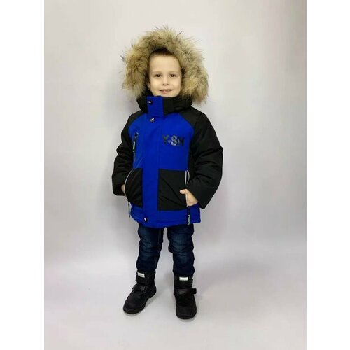 Купить Парка Зимняя куртка для мальчика YS 2(1/20), размер 110, черный, синий
Зимняя ку...