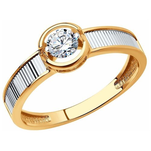Купить Кольцо Diamant, красное золото, 585 проба, фианит, размер 17
Кольцо из золота. И...