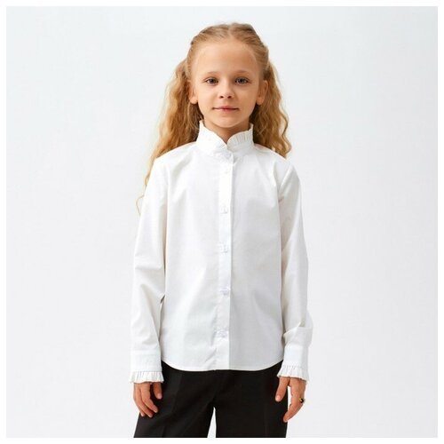 Купить Блуза Minaku, размер 140-146, белый
Пол : Для девочки<br>Назначение : Школа<br>Т...